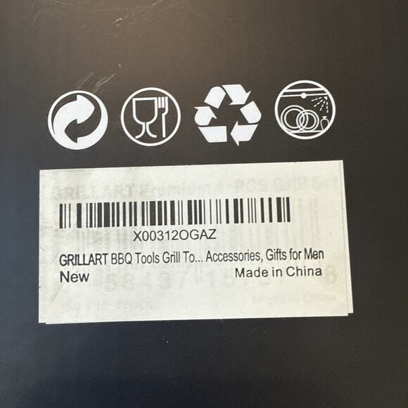 GRILLART Heavy Duty BBQ Grill Tools Set Stainless Steel Barbecue Gift New - Picture 4 of 4